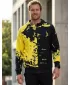 Pánska prémiová mikina na zips ALTISPORT VOJ/ALM057MI02 FLUO ŽLTÁ