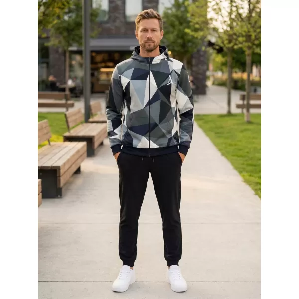  Pánska prémiová mikina na zips ALTISPORT VOJ/ALM007MI02 SIVÁ 