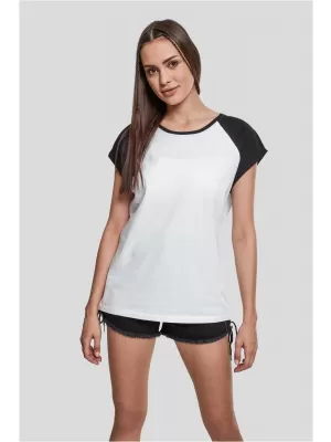 Dámska t -shirt URBAN CLASSICS TB1913 biela/čierna