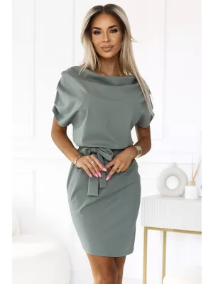 Šaty NUMOCO ROXI 240-4 OLIVOVÝ