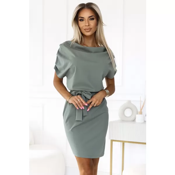  Šaty NUMOCO ROXI 240-4 OLIVOVÝ 