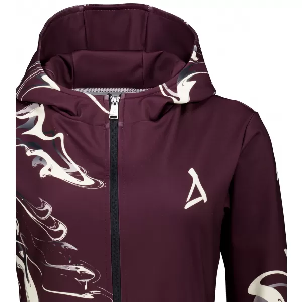 Dámska prémiová mikina na zips ALTISPORT VOJ/ALW064MI02 RUDA 