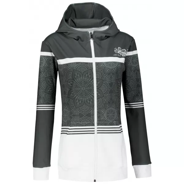  Dámska prémiová mikina na zips ALTISPORT VOJ/ALW023MI02 SIVÁ 