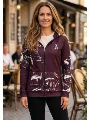 Dámska prémiová mikina na zips ALTISPORT VOJ/ALW064MI02 RUDA