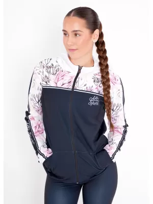 Dámska prémiová mikina na zips ALTISPORT VOJ/ALW008MI02 ČIERNA