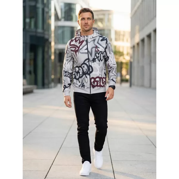  Pánska prémiová mikina na zips ALTISPORT VOJ/ALM054MI02 TMAVO ŠEDÁ 