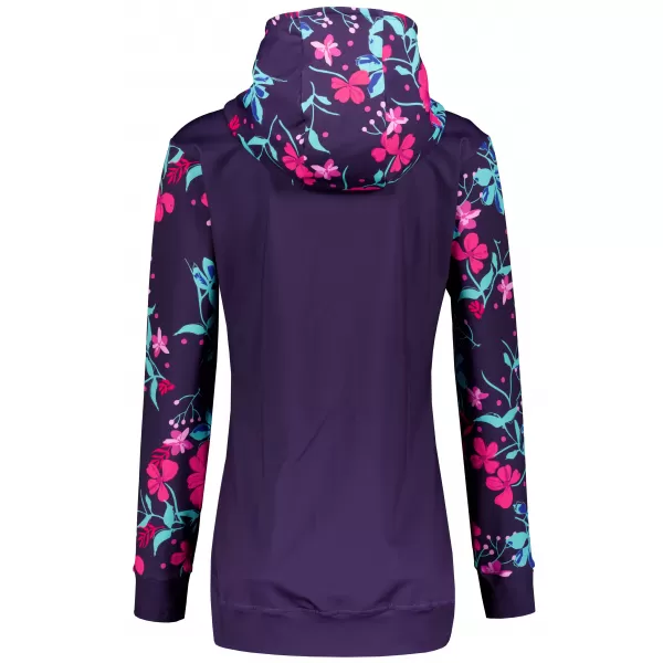  Dámska prémiová mikina na zips ALTISPORT VOJ/ALW063MI02 FUCHSIOVÁ 