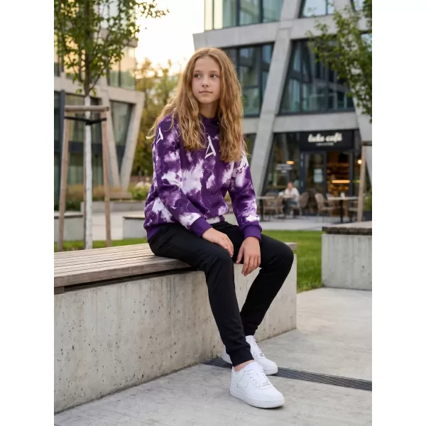  Prémiová detská mikina ALTISPORT VOJ/ALK066MI01 BIELA/FIALOVÁ 