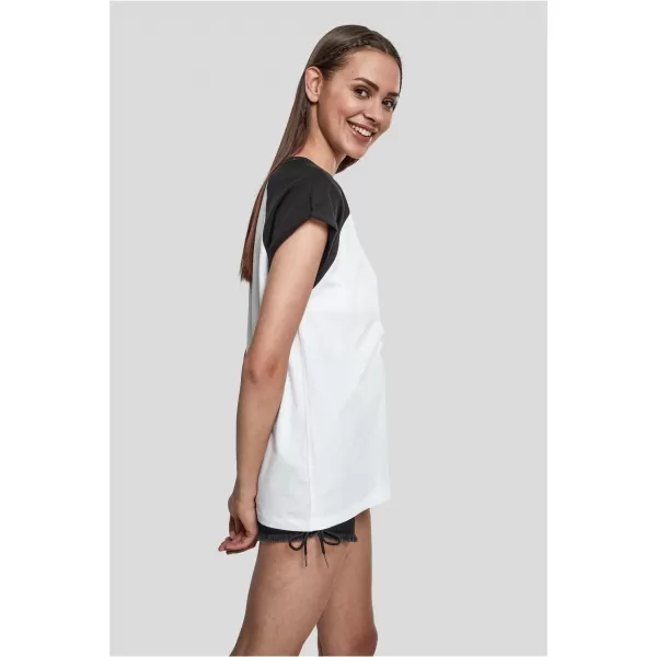  Dámska t -shirt URBAN CLASSICS TB1913 biela/čierna 