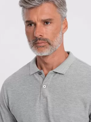 Pánske tričko OMBRE om-om-0114 šedá melange