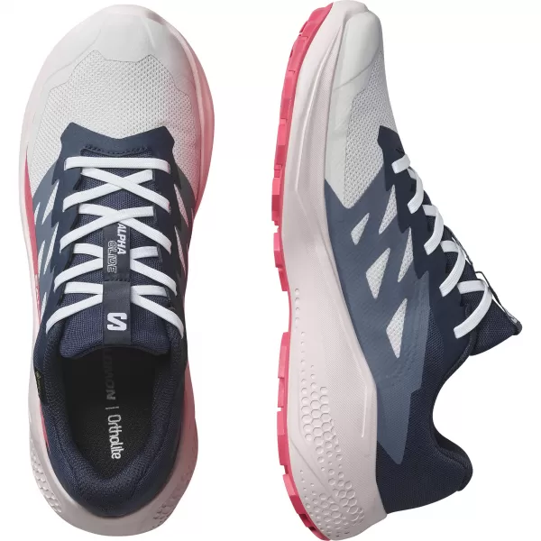  Dámske topánky SALOMON ALPHAGLIDE GTX W L47802300 MESAČNÁ SKALA/MODRÉ NOCI/ČERVENÁ ČERVENÁ 