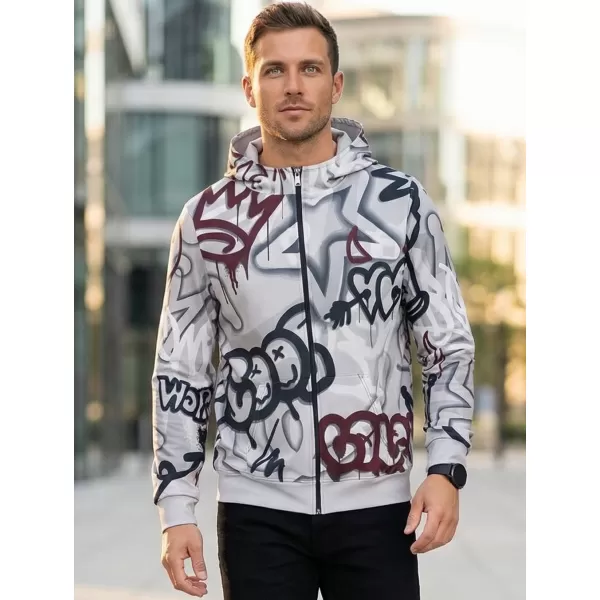  Pánska prémiová mikina na zips ALTISPORT VOJ/ALM054MI02 TMAVO ŠEDÁ 