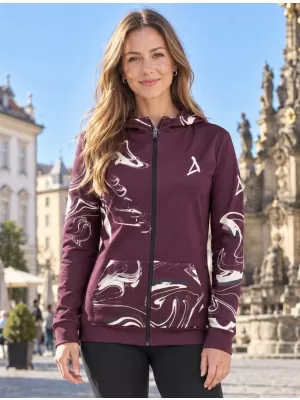 Dámska prémiová mikina na zips ALTISPORT VOJ/ALW064MI02 RUDA