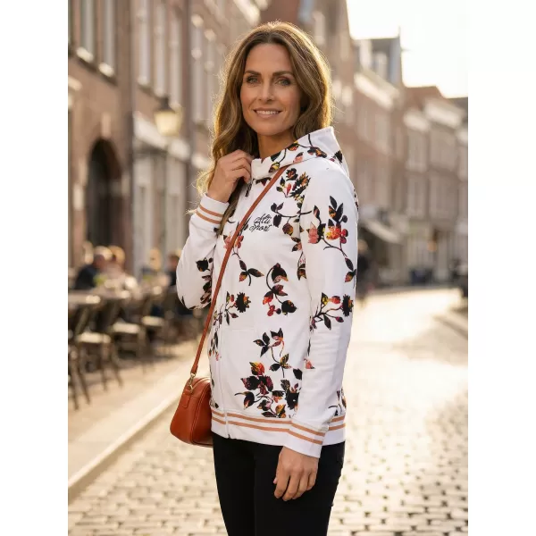  Dámska prémiová mikina na zips ALTISPORT VOJ/ALW024MI02 BIELA 