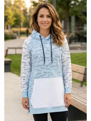 Dámska prémiová funkčná mikina ALTISPORT VOJ/ALW067MI03 BABY BLUE