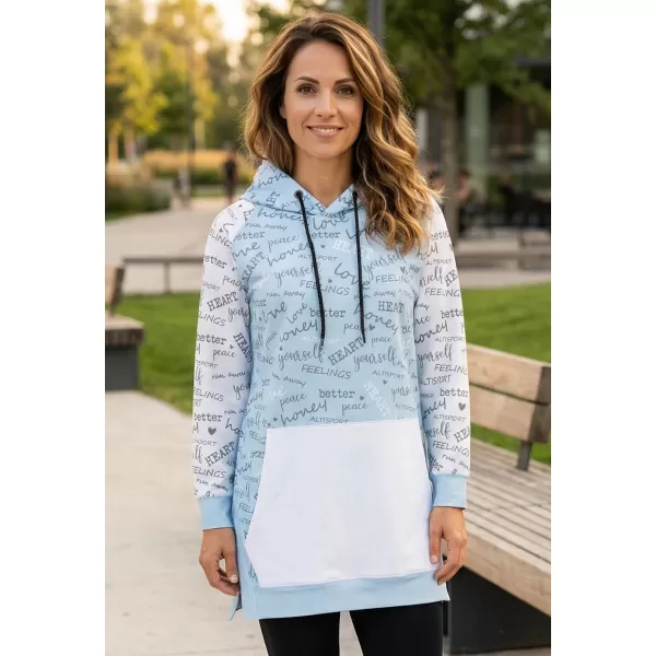  Dámska prémiová funkčná mikina ALTISPORT VOJ/ALW067MI03 BABY BLUE 