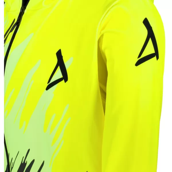  Pánska prémiová mikina na zips ALTISPORT VOJ/ALM006MI02 ČIERNA A ŽLTÁ 