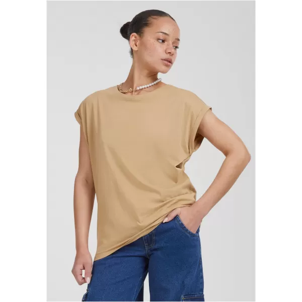  Dámska T -shirt URBAN CLASSICS TB771 Union BEIGE 