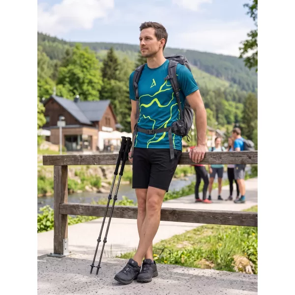  Prémiové pánske funkčné tričko ALTISPORT VOJ/ALM073TR01 NÁMORNÍCKA-FLUO ŽLTÁ 