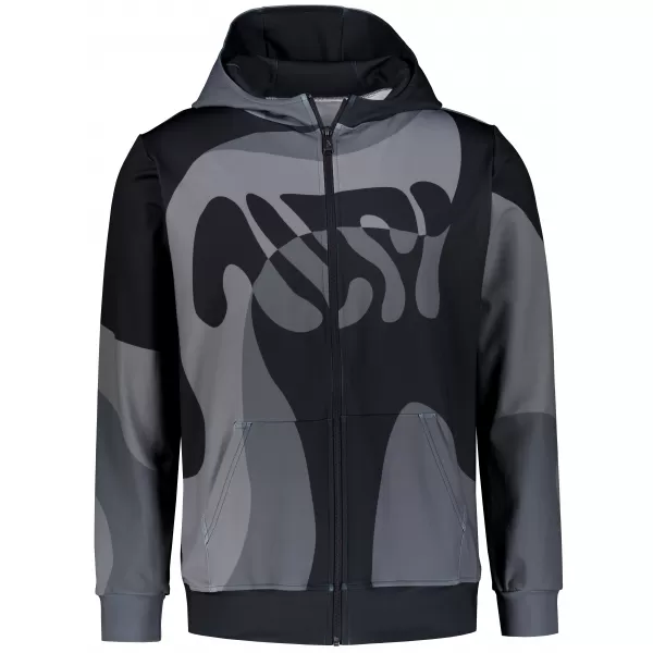  Pánska prémiová mikina na zips ALTISPORT VOJ/ALM056MI02 ČIERNA 