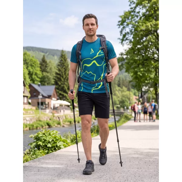  Prémiové pánske funkčné tričko ALTISPORT VOJ/ALM073TR01 NÁMORNÍCKA-FLUO ŽLTÁ 