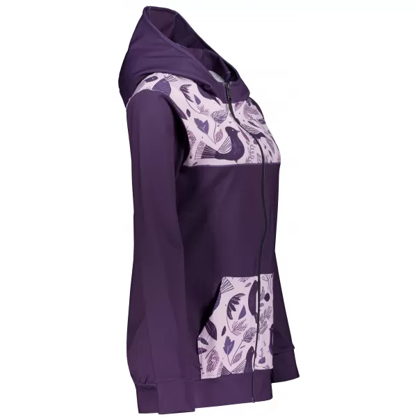  Dámska prémiová mikina na zips ALTISPORT VOJ/ALW062MI02 FIALOVÁ 