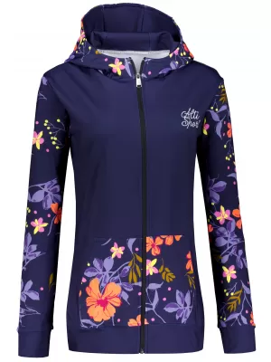 Dámska prémiová mikina na zips ALTISPORT VOJ/ALW063MI02 TMAVO FIALOVÁ