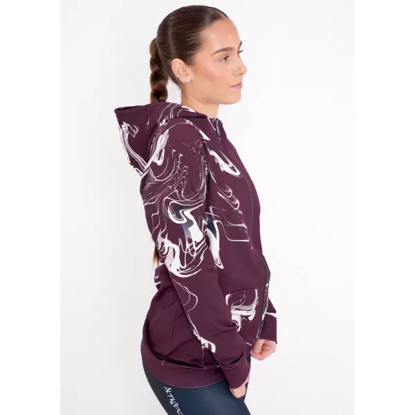  Dámska prémiová mikina na zips ALTISPORT VOJ/ALW064MI02 RUDA 