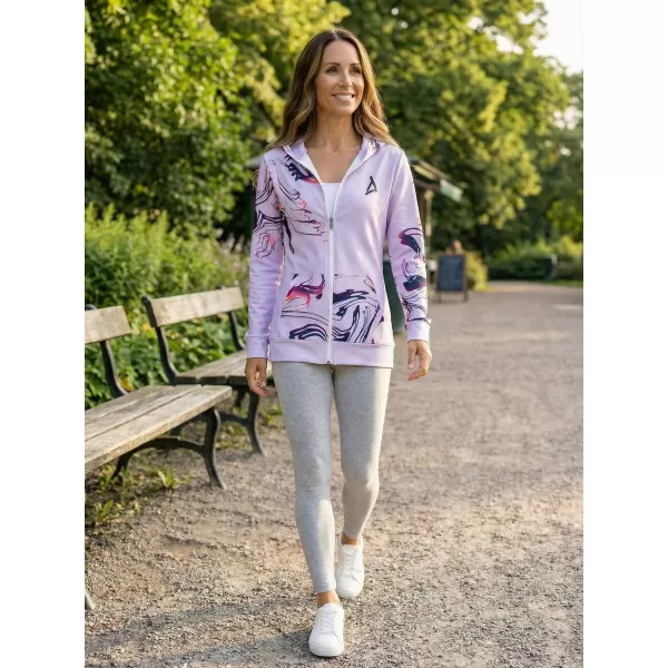  Dámska prémiová mikina na zips ALTISPORT VOJ/ALW064MI02 ORGOVÁN 