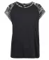 Dámska t -shirt URBAN CLASSICS TB1913 Black/Dark Camo