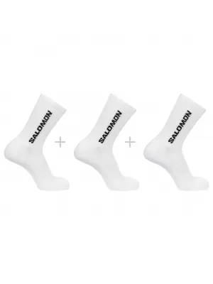 Ponožky SALOMON EVERYDAY CREW 3-PACK LC2086000 BIELA/BIELA/BIELA