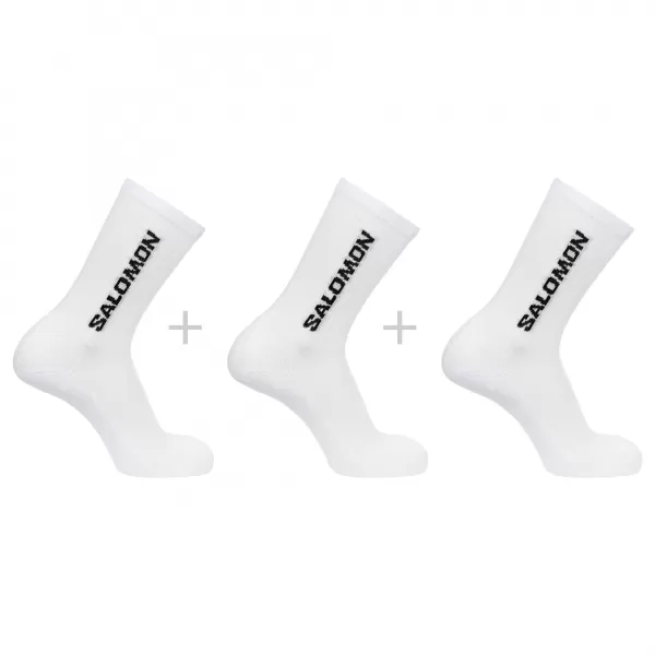  Ponožky SALOMON EVERYDAY CREW 3-PACK LC2086000 BIELA/BIELA/BIELA 