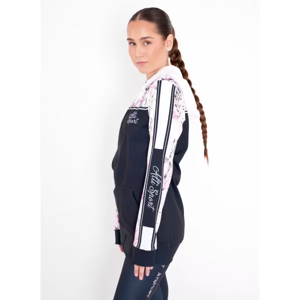  Dámska prémiová mikina na zips ALTISPORT VOJ/ALW008MI02 ČIERNA 