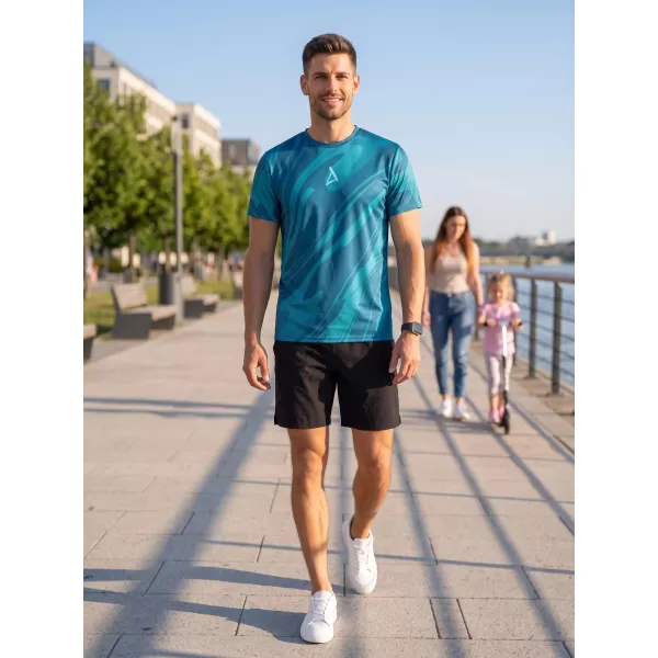  Prémiové pánske funkčné tričko ALTISPORT VOJ/ALM072TR01 PETROLEJ 