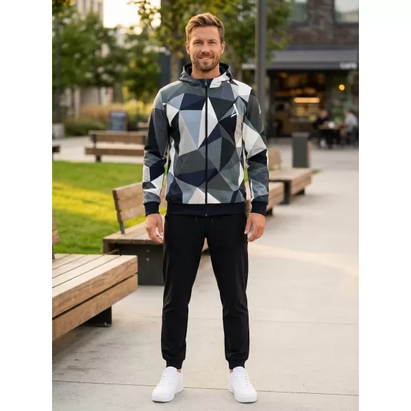 Pánska prémiová mikina na zips ALTISPORT VOJ/ALM007MI02 SIVÁ 