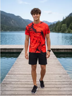 Prémiové pánske funkčné tričko ALTISPORT VOJ/ALM071TR01 ČERVENÁ