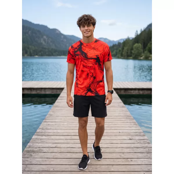  Prémiové pánske funkčné tričko ALTISPORT VOJ/ALM071TR01 ČERVENÁ 