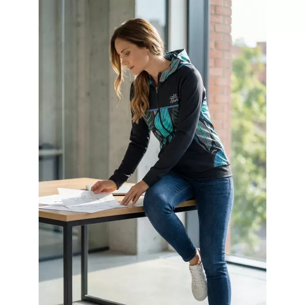  Dámska prémiová mikina na zips ALTISPORT VOJ/ALW061MI02 MODRÁ 
