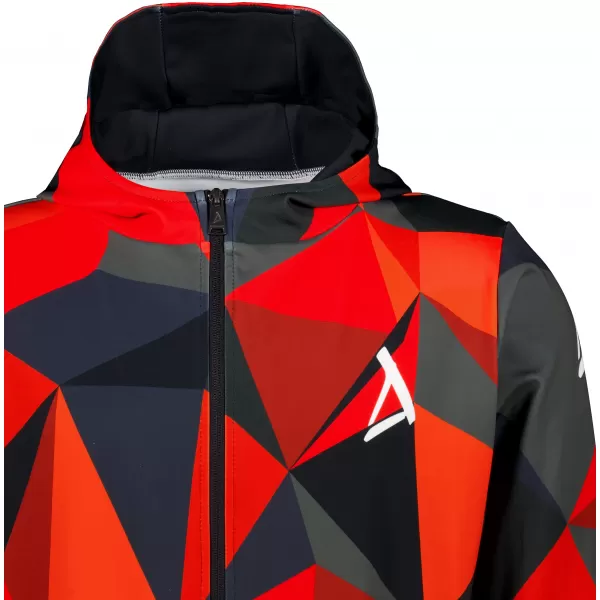  Pánska prémiová mikina na zips ALTISPORT VOJ/ALM007MI02 ČERVENÁ 