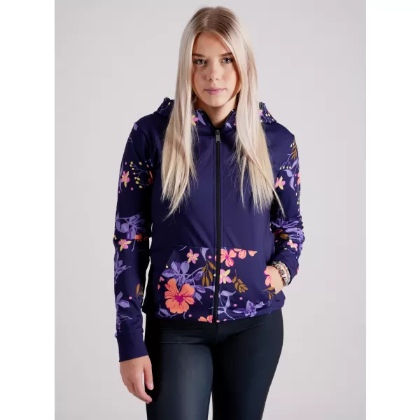 Dámska prémiová mikina na zips ALTISPORT VOJ/ALW063MI02 TMAVO FIALOVÁ 