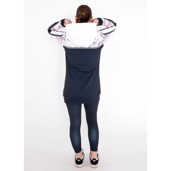  Dámska prémiová mikina na zips ALTISPORT VOJ/ALW008MI02 ČIERNA 