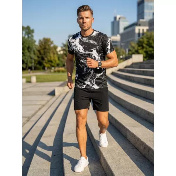  Prémiové pánske funkčné tričko ALTISPORT VOJ/ALM071TR01 ČIERNOBIELY 