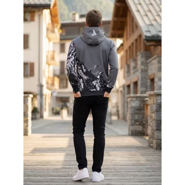  Pánska prémiová mikina na zips ALTISPORT VOJ/ALM059MI02 SIVÁ 
