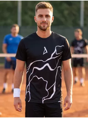 Prémiové pánske funkčné tričko ALTISPORT VOJ/ALM073TR01 ČIERNA