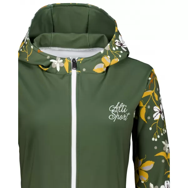  Dámska prémiová mikina na zips ALTISPORT VOJ/ALW063MI02 KAKI 