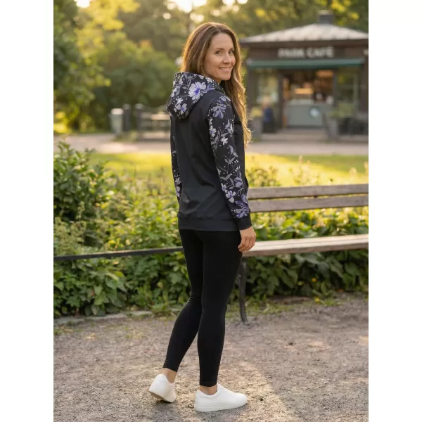  Dámska prémiová mikina na zips ALTISPORT VOJ/ALW063MI02 ČIERNA 