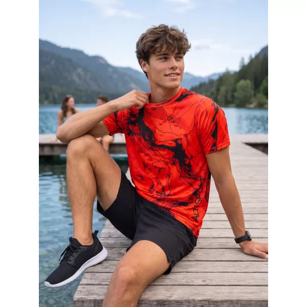  Prémiové pánske funkčné tričko ALTISPORT VOJ/ALM071TR01 ČERVENÁ 
