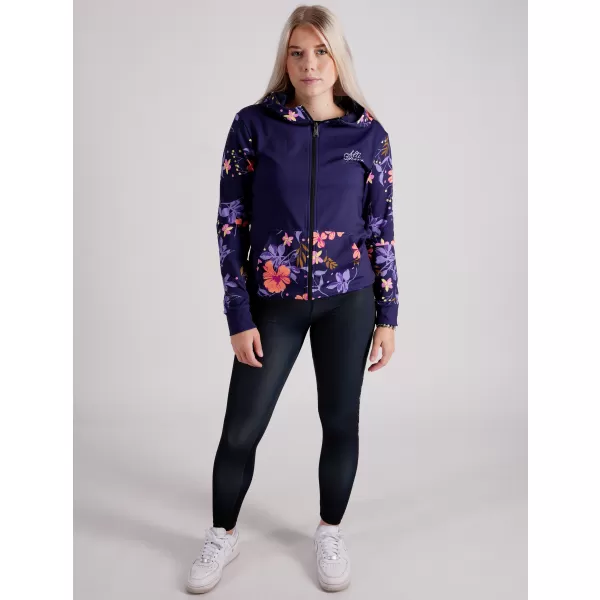  Dámska prémiová mikina na zips ALTISPORT VOJ/ALW063MI02 TMAVO FIALOVÁ 