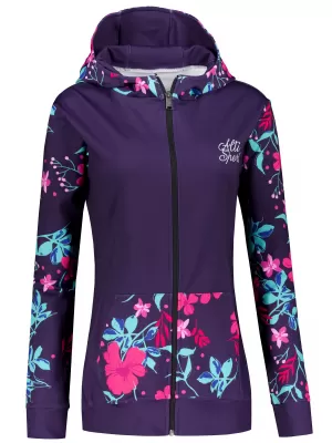 Dámska prémiová mikina na zips ALTISPORT VOJ/ALW063MI02 FUCHSIOVÁ