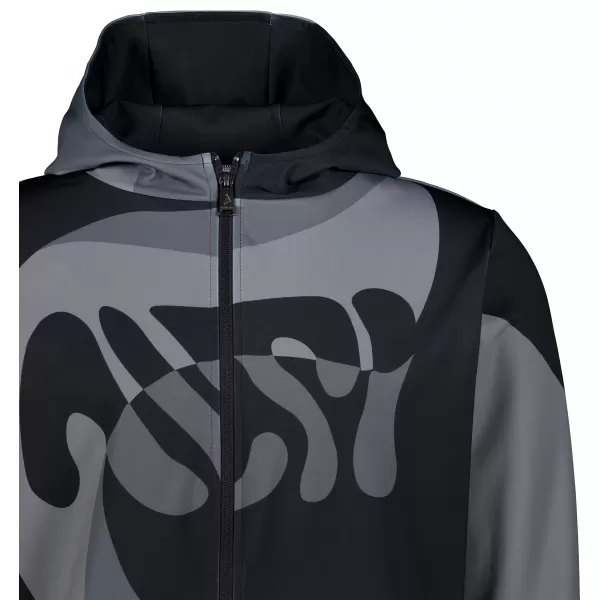  Pánska prémiová mikina na zips ALTISPORT VOJ/ALM056MI02 ČIERNA 